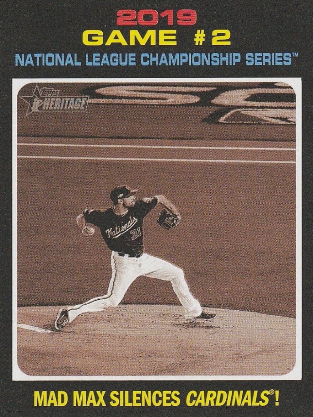 Mad Max Silences Cardinals - 2019 NLCS Game #2 Baseball Card